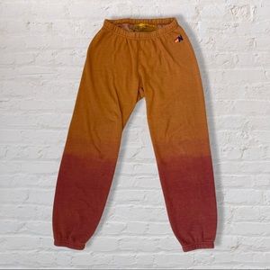 Rare Aviator Nation Joggers Faded Orange